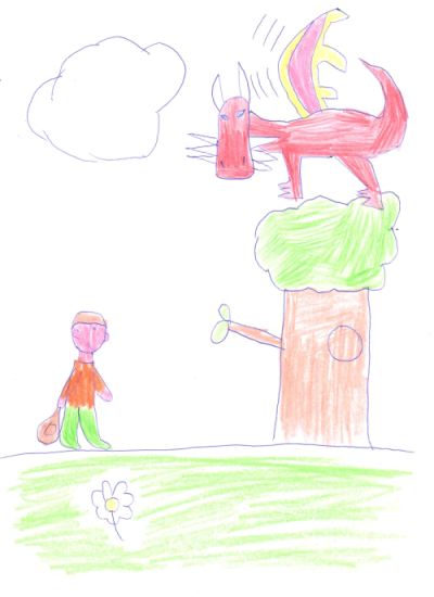 The Mystical Wood - Ben's Drawing of the Dragon