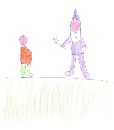 The Mystical Wood - Ben's Drawing of the Wizard