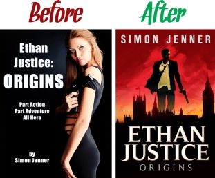 Ethan Justice: Origins - Before & After Covers